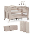 Kinderkraft JOY FULL 2 бебешка кошара с аксесоари BEIGE
