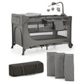 Kinderkraft JOY FULL 2 бебешка кошара с аксесоари DARK GREY