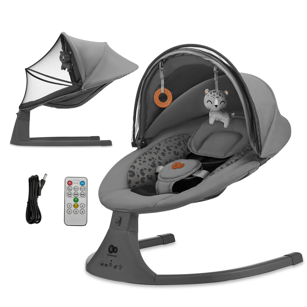 Kinderkraft люлка LUMI 2 dark grey - снимка 12