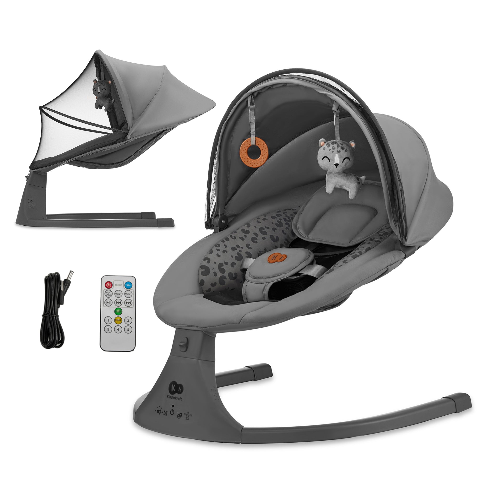 Kinderkraft люлка LUMI 2 dark grey - снимка 12