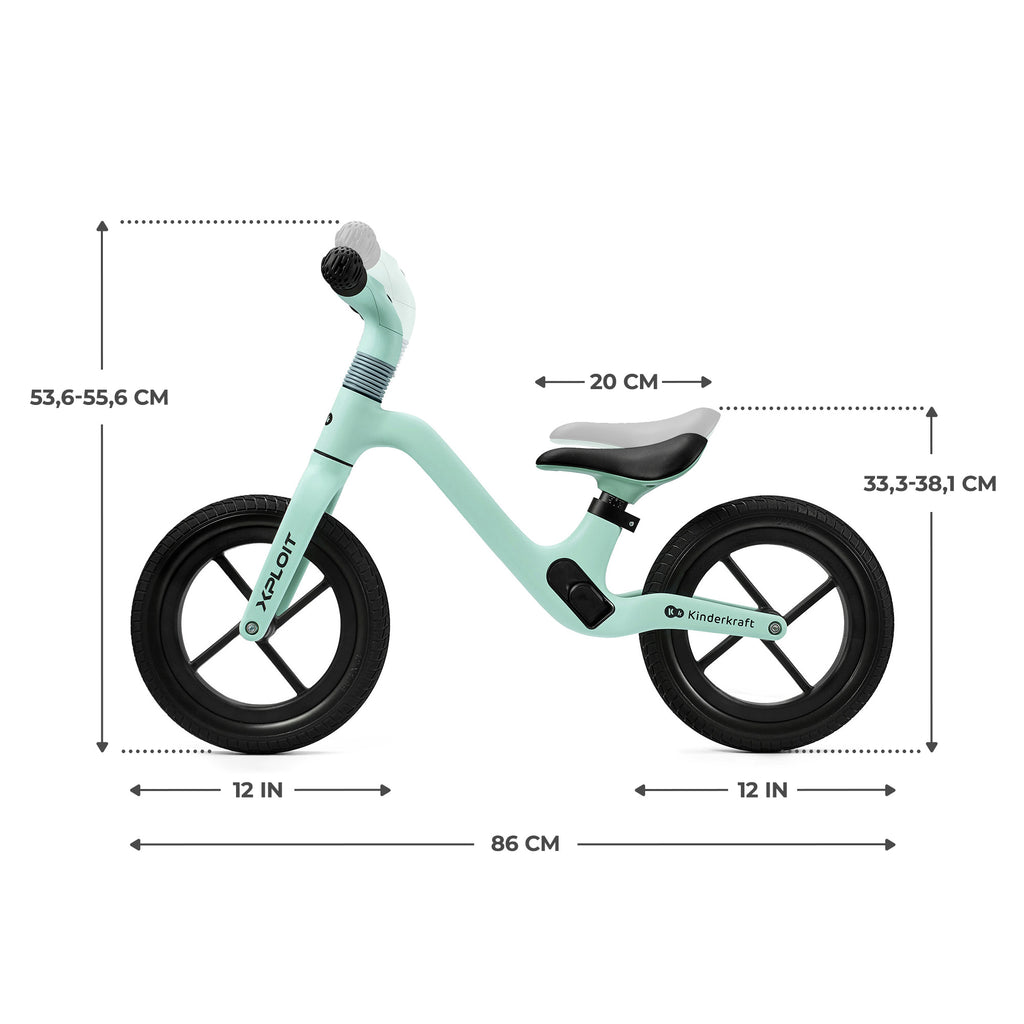 Kinderkraft XPLOIT колело за баланс TURQUOISE - снимка 7