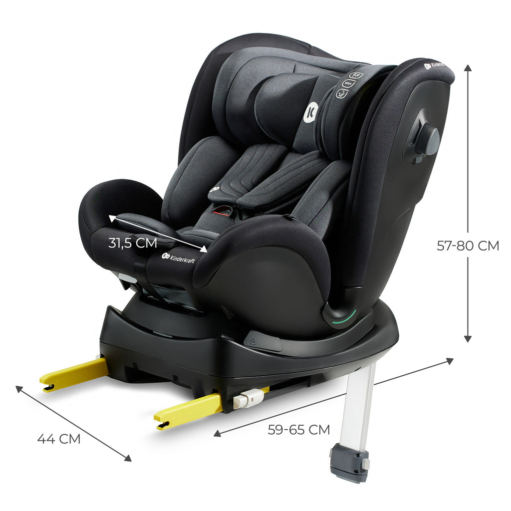 Kinderkraft столче за кола XRIDER i-Size BLACK - снимка 2