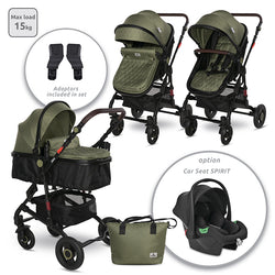 Д.КОЛИЧКА ALBA PREMIUM LODEN GREEN+АДАПТОРИ