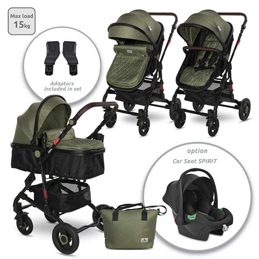 Д.КОЛИЧКА ALBA PREMIUM LODEN GREEN+АДАПТОРИ