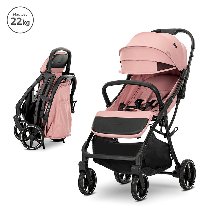 Д.КОЛИЧКА MINORI PINK до 22 кг АВТОМАТИЧНО СГЪВАНЕ