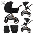 Д.КОЛИЧКА BIANCA BLACK 2 В 1 до 22кг + АДАПТОРИ