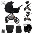 Д.КОЛИЧКА BIANCA BLACK 3 В 1 до 22кг с кош за ново
