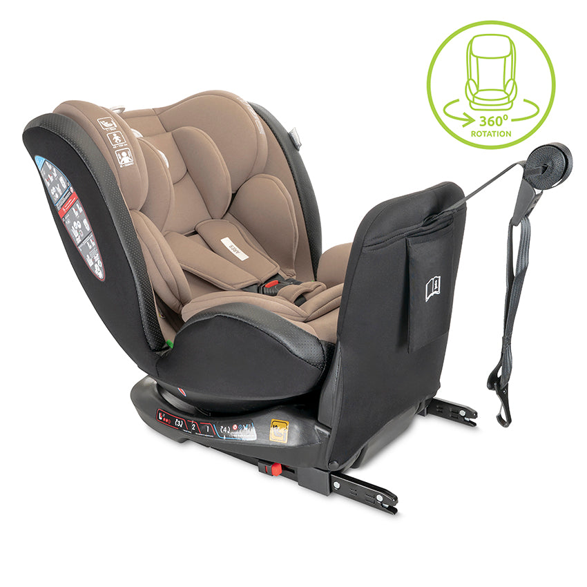 СТОЛ ЗА КОЛА ARES BEIGE i-Size 40-150 CM ISOFIX 36