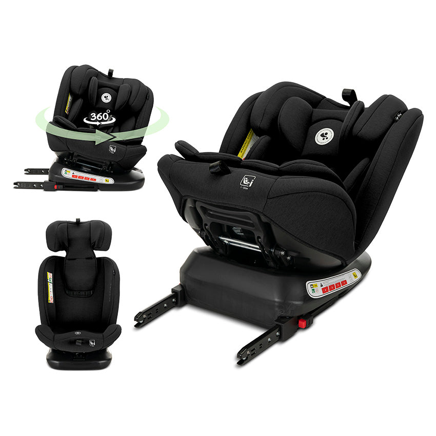 СТОЛ ЗА КОЛА CAPELLA BLACK i-Size 40-150 CM ISOFIX