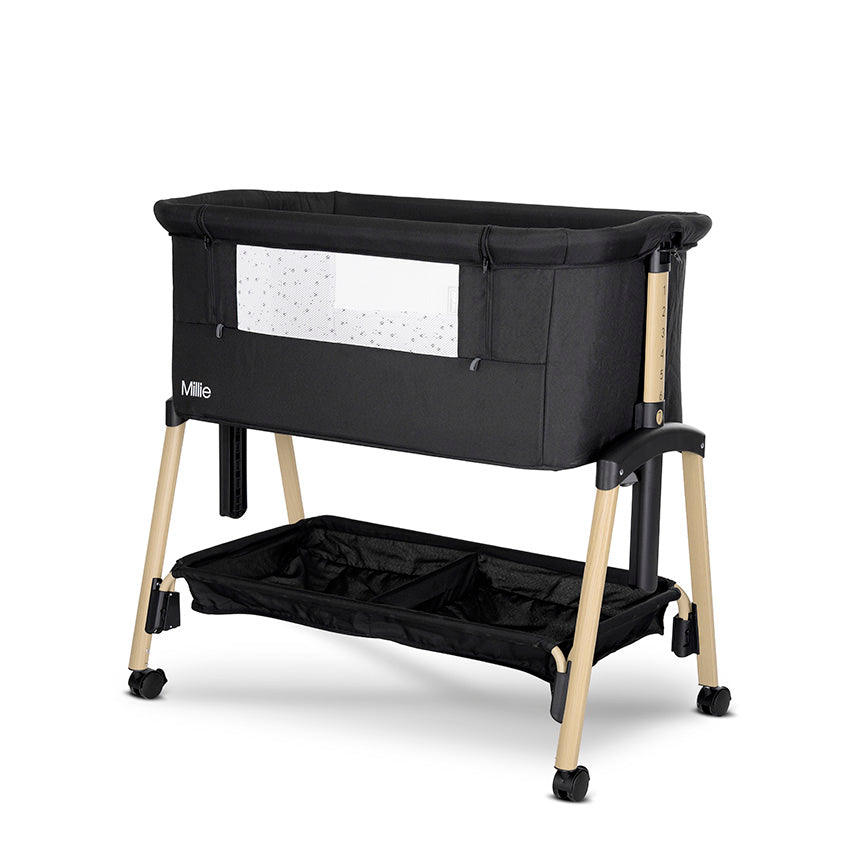 МИНИ КОШАРА MILLIE С ПАДАЩА ПРЕГРАДА BLACK /wooden