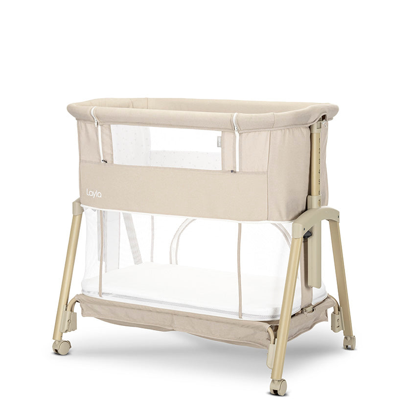 МИНИ КОШАРА LAYLA 2В1 BEIGE С ПАДАЩА ПРЕГРАДА