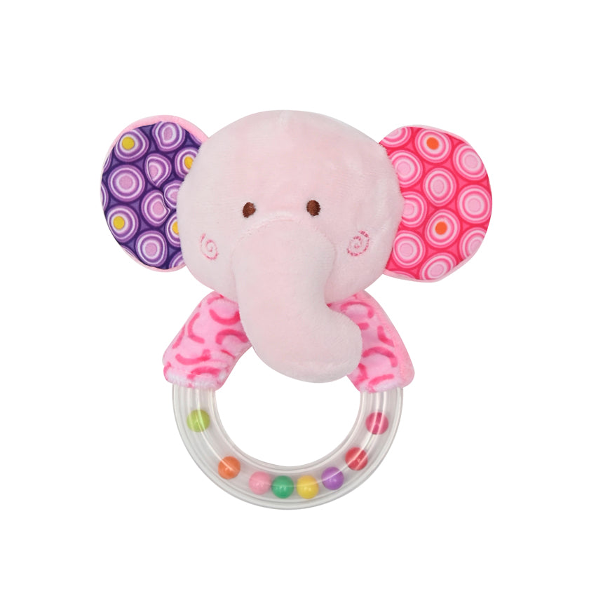 ДРЪНКАЛКА КРЪГ LORELLI TOYS СЛОНЧЕ РОЗОВО