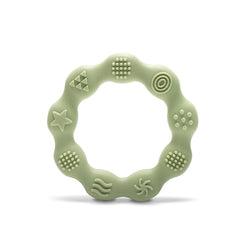 СИЛИКОНОВА ГРИЗАЛКА РИНГ NATURAL FRESH GREEN