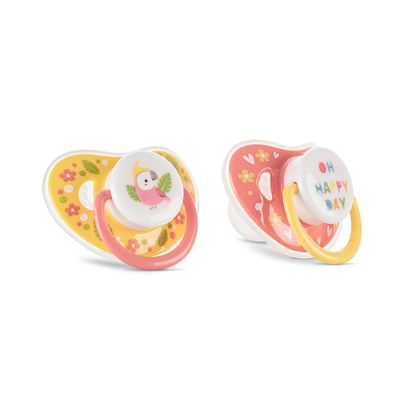 БИБЕРОН ЗАЛЪГАЛКА С КАПАЧЕ 2БР. 6М+ YELLOW/PINK