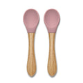 СИЛИКОНОВИ ЛЪЖИЧКИ С БАМБУК 2БР NATURAL DEEP PINK