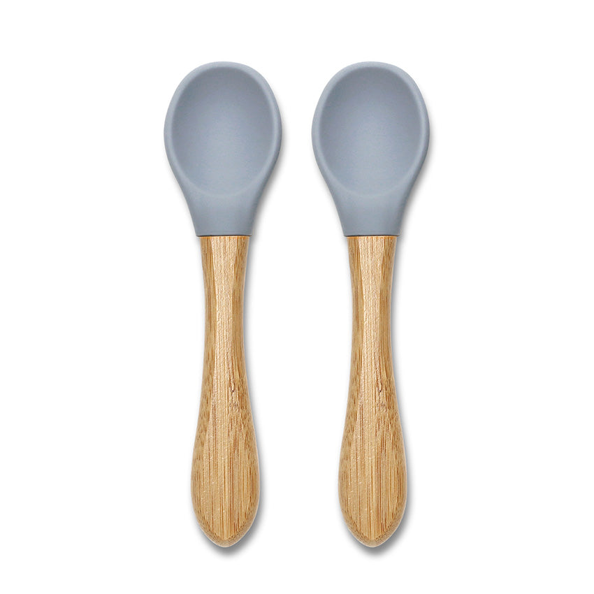 СИЛИКОНОВИ ЛЪЖИЧКИ С БАМБУК 2БР NATURAL GREY