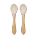 СИЛИКОНОВИ ЛЪЖИЧКИ С БАМБУК 2БР NATURAL BEIGE