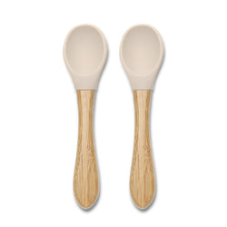 СИЛИКОНОВИ ЛЪЖИЧКИ С БАМБУК 2БР NATURAL BEIGE