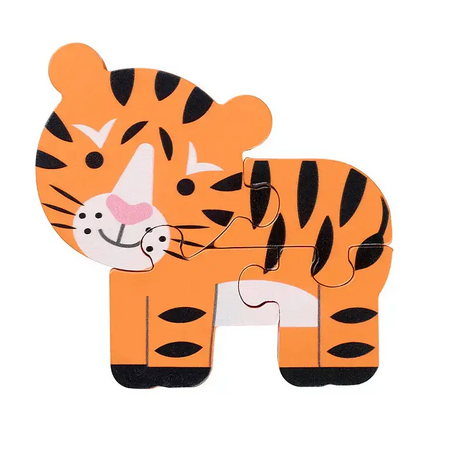 Дървен пъзел- Тигър