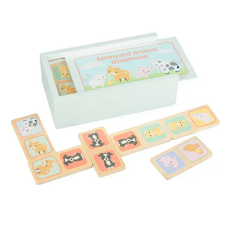 Дървено Домино "Животните от фермата" - Farmyard animals - снимка 3