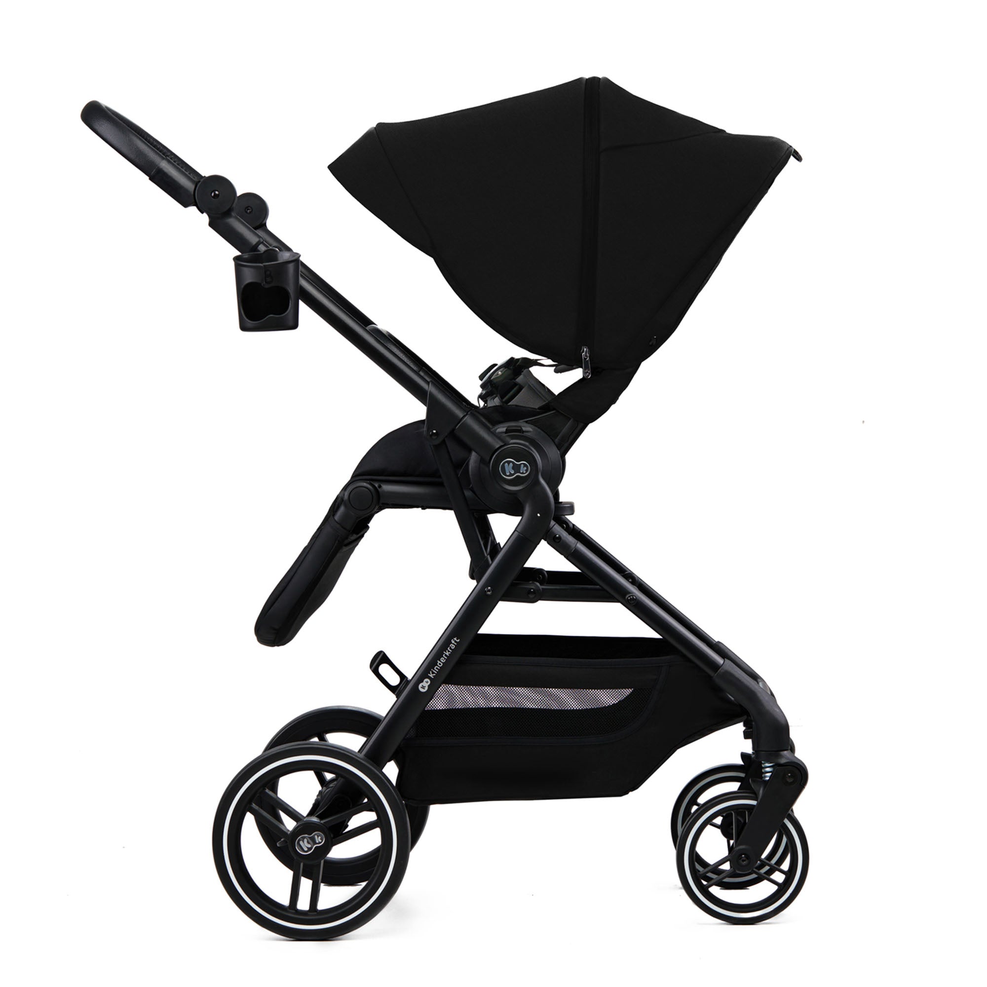 Kinderkraft YOXI бебешка количка 3в1 PURE BLACK - снимка 2