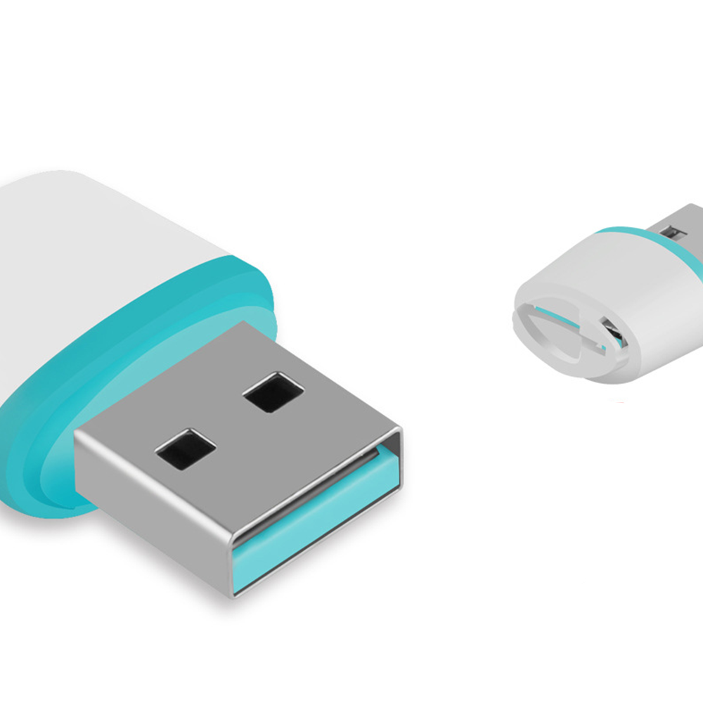 Четец за карти Earldom ET-OT26, Micro SD, Бял - 11046
