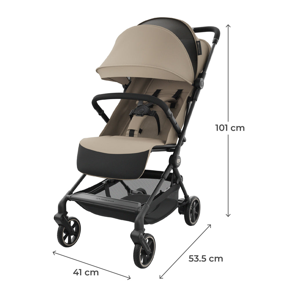 Kinderkraft NEBO бебешка количка PLATINUM GRAY - снимка 14