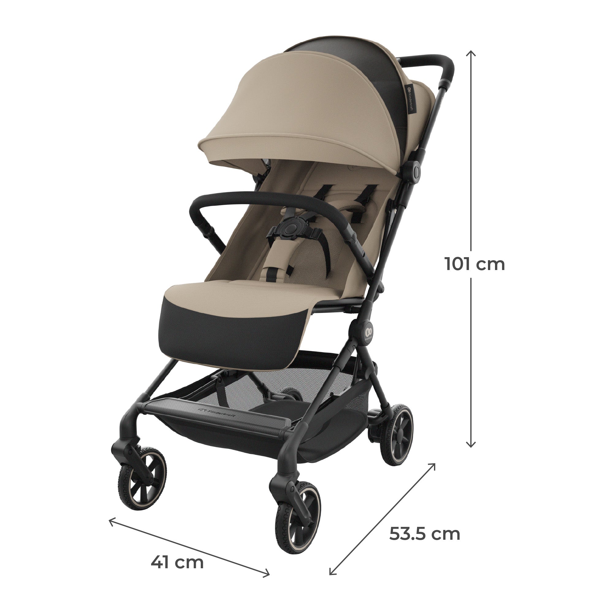 Kinderkraft NEBO бебешка количка PLATINUM GRAY - снимка 14