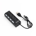 USB хъб No Brand, USB 2.0, 4 Порта, Черен - 12053