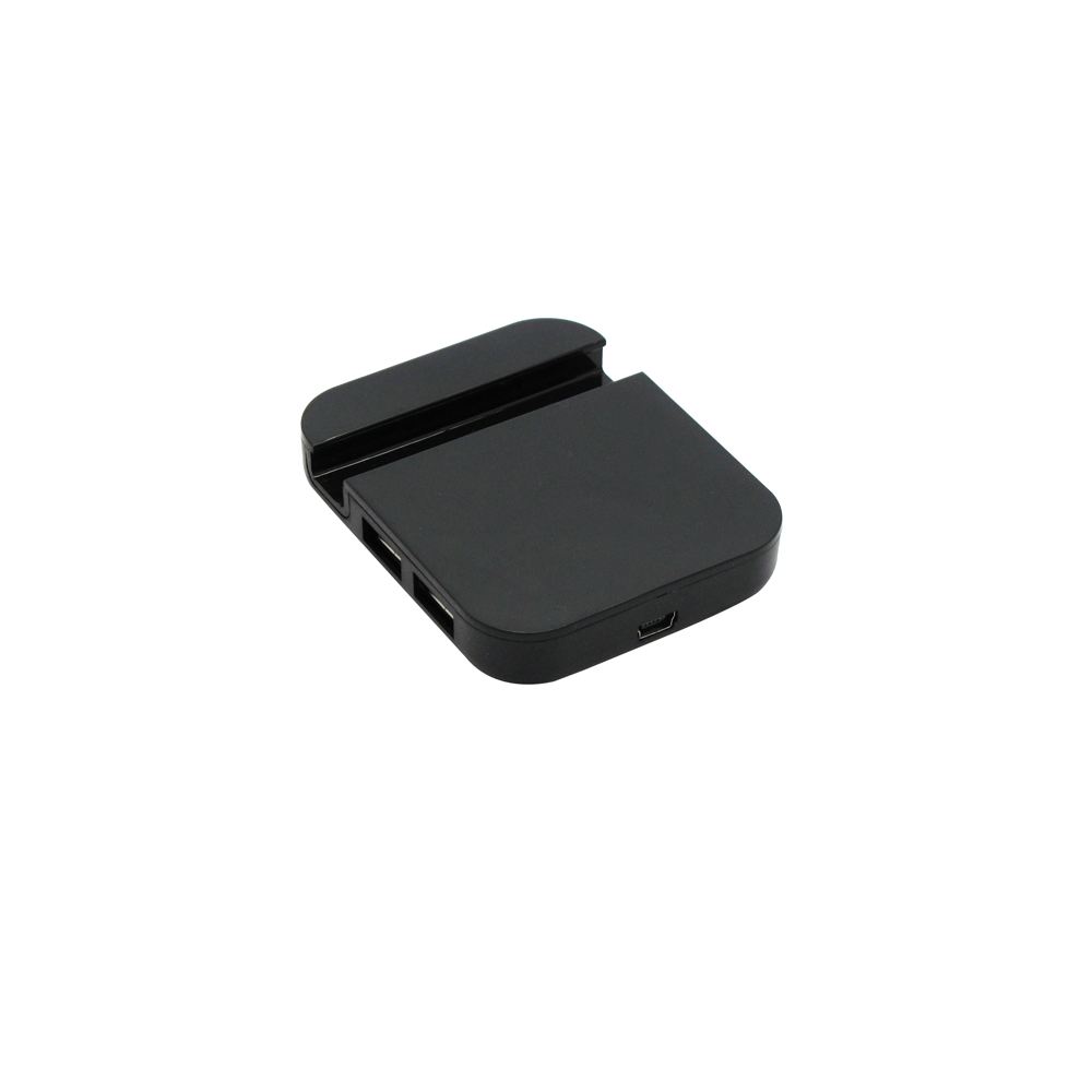 USB хъб No Brand, USB 2.0, 4 Порта, Стойка, Черен - 12058