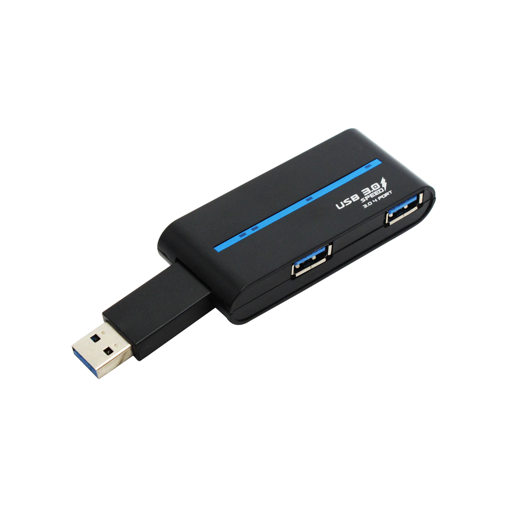 USB хъб No Brand, USB 3.0, 4 Порта, Бял - 12060