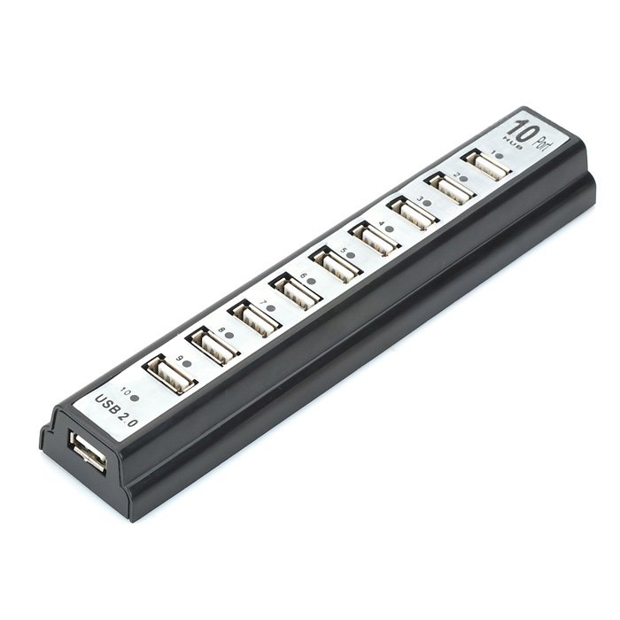 USB хъб No Brand, USB 2.0, 10 Порта, Различни цветове - 12061