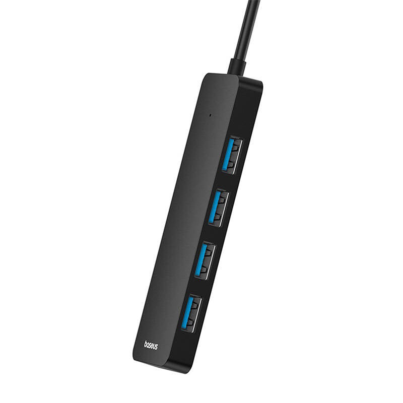 USB хъб Baseus UltraJoy, 4 Порта, USB към 4xUSB 3.0, 1.0m, Черен - 12075