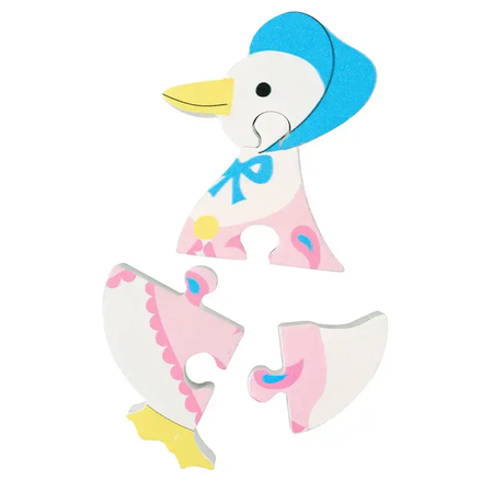 Дървен пъзел, Jemima puddle-duck - снимка 2