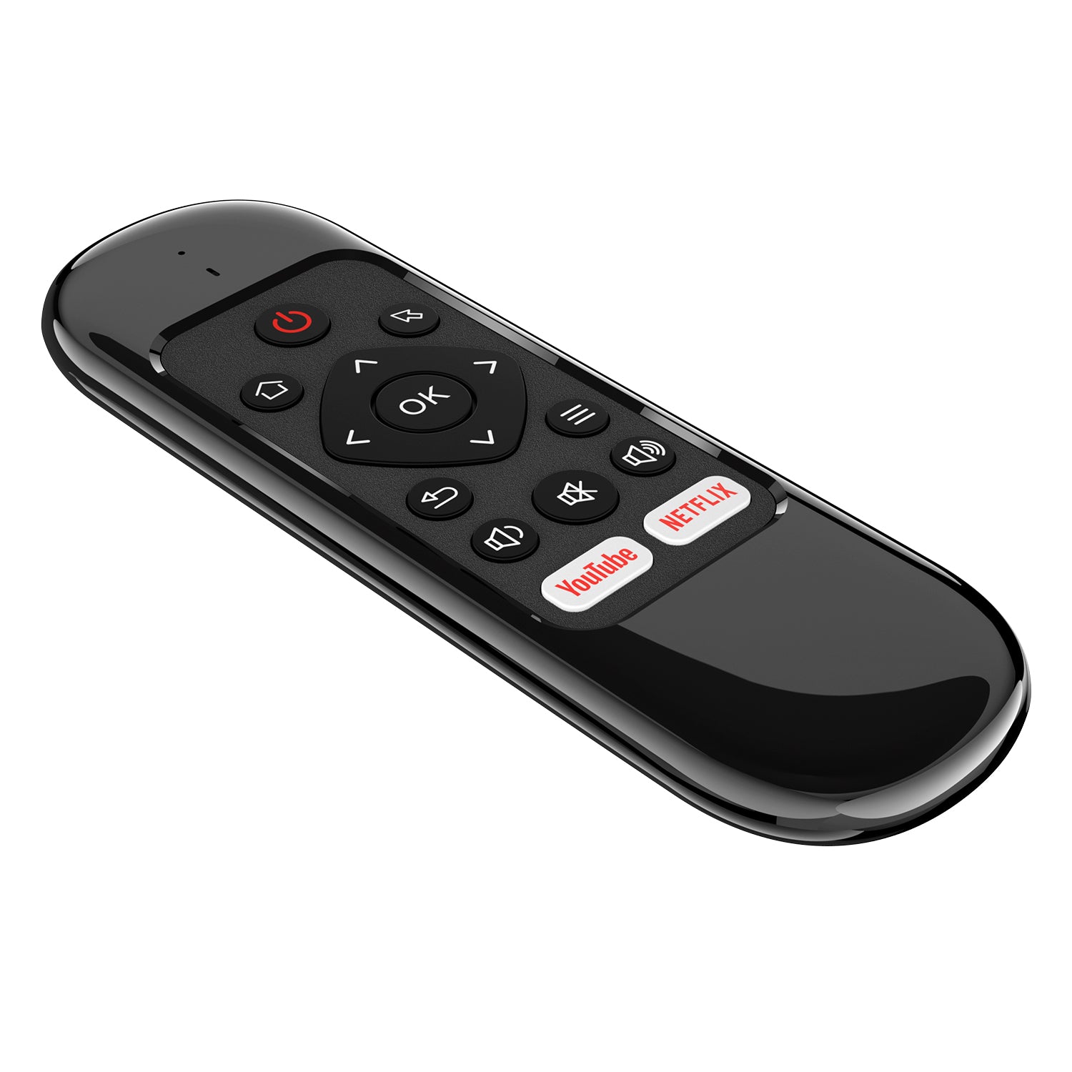 Универсално дистанционно No brand H6, Air mouse, USB 2.4GHz, Микрофон, IR програмируемо, Черен - 13045