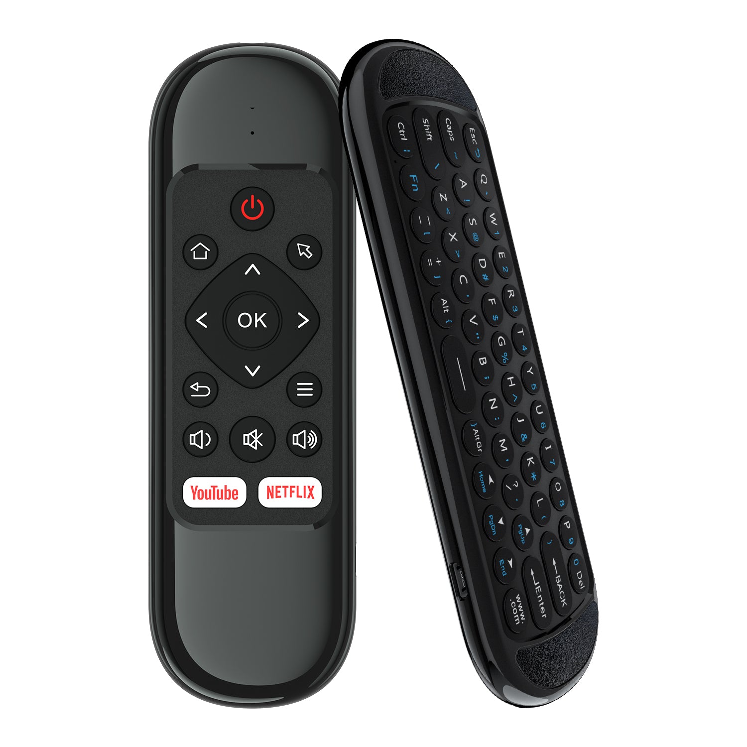 Универсално дистанционно No brand H6, Air mouse, USB 2.4GHz, Микрофон, IR програмируемо, Черен - 13045