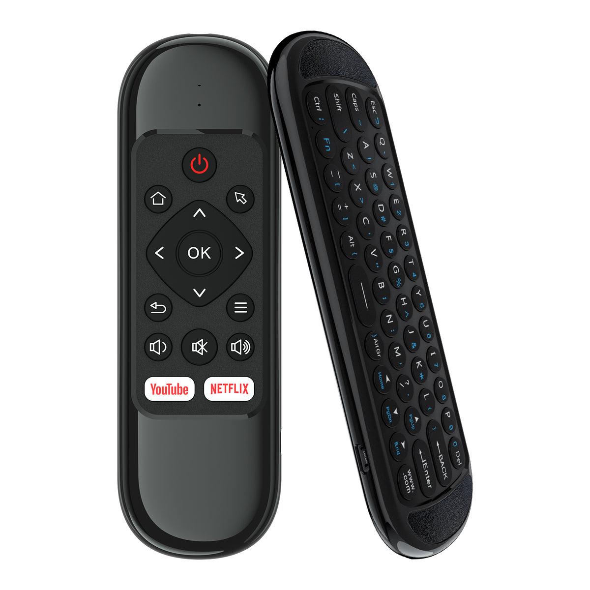 Универсално дистанционно No brand H6, Air mouse, USB 2.4GHz, Микрофон, IR програмируемо, Черен - 13045
