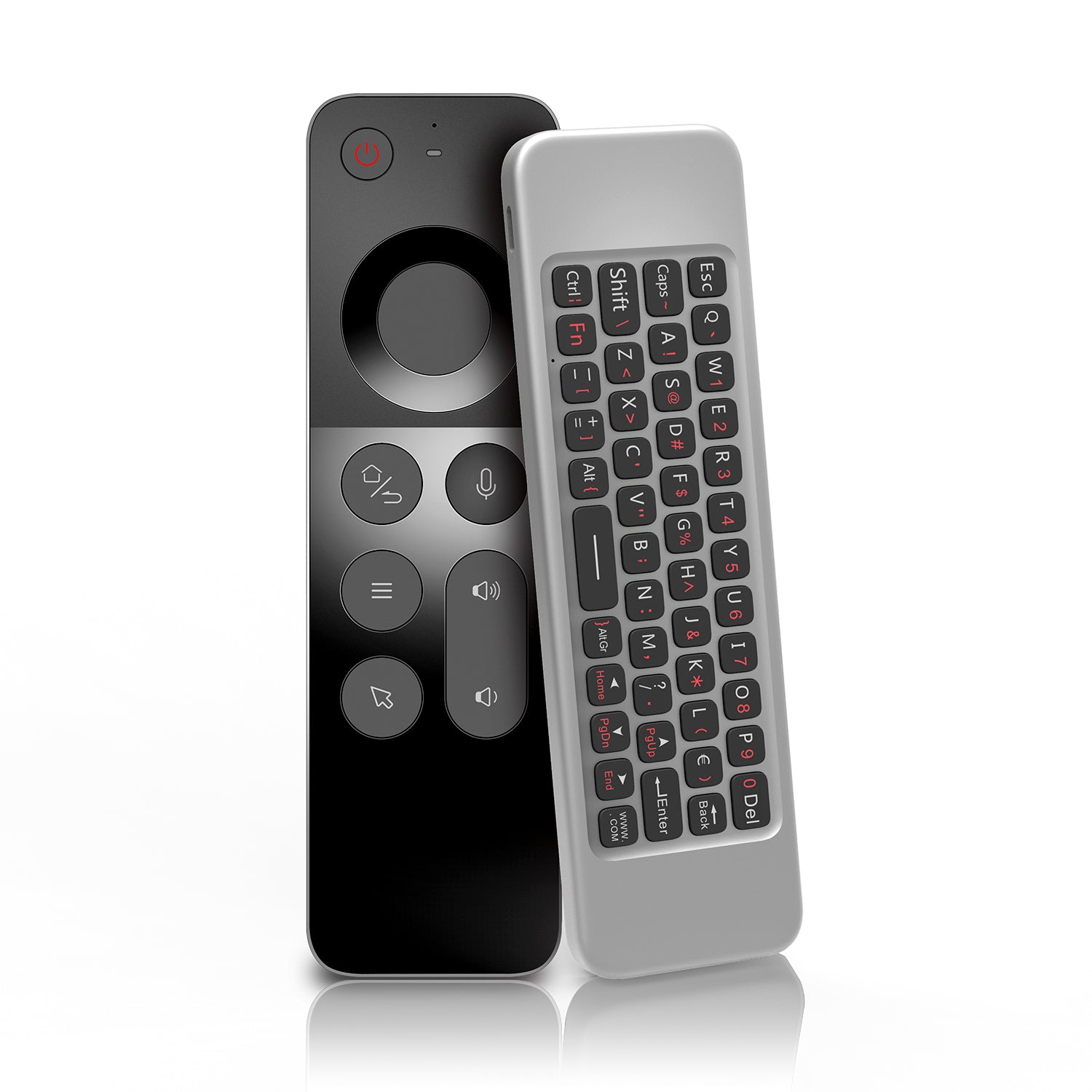 Универсално дистанционно No brand W3, Air mouse, USB 2.4GHz, Микрофон, IR програмируемо, Черен - 13047