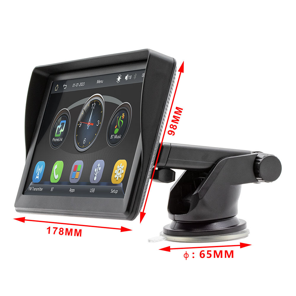 Преносим CarPlay / Android Auto дисплей No brand X600L, 7", За автомобил - 13311