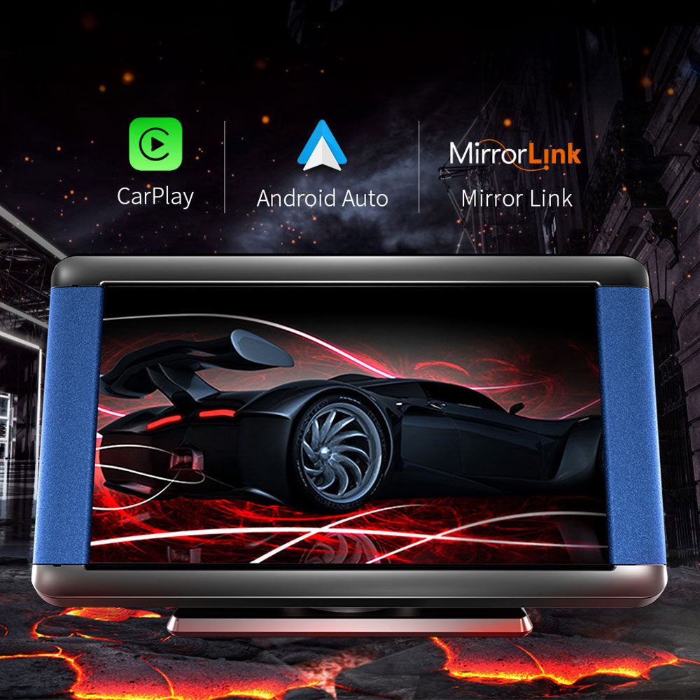 Преносим CarPlay / Android Auto дисплей No brand X300L, 7", За автомобил - 13314