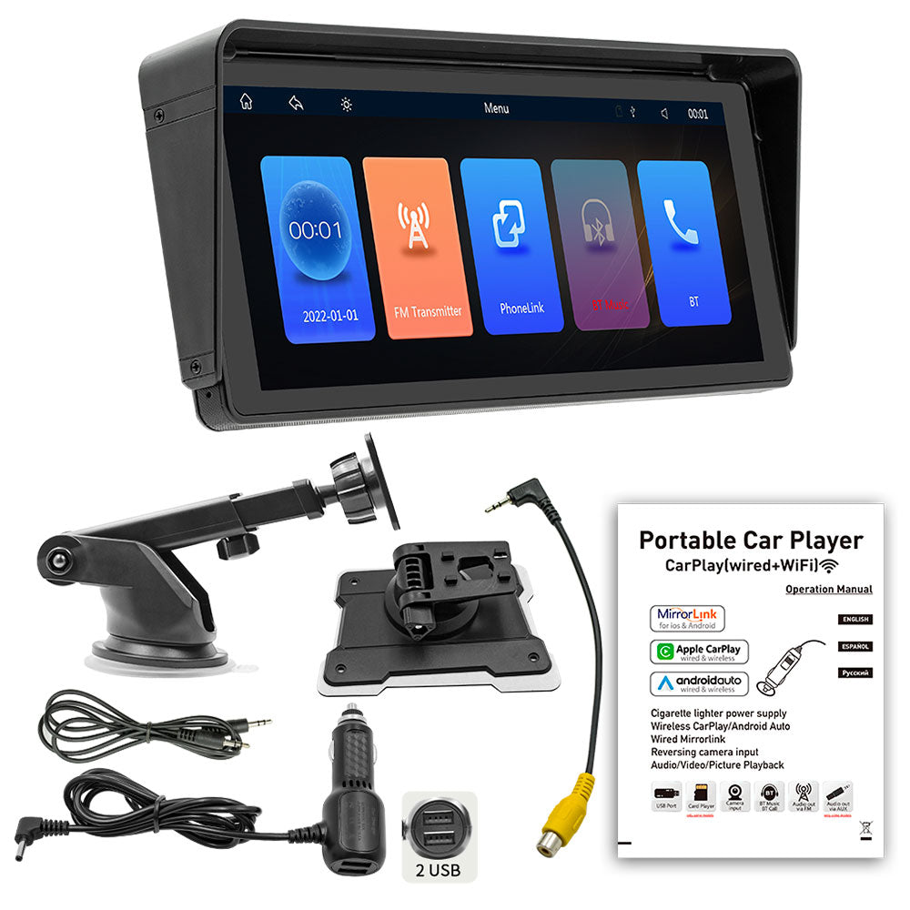 Преносим CarPlay / Android Auto дисплей No brand X5313, 10.26", За кола - 13318