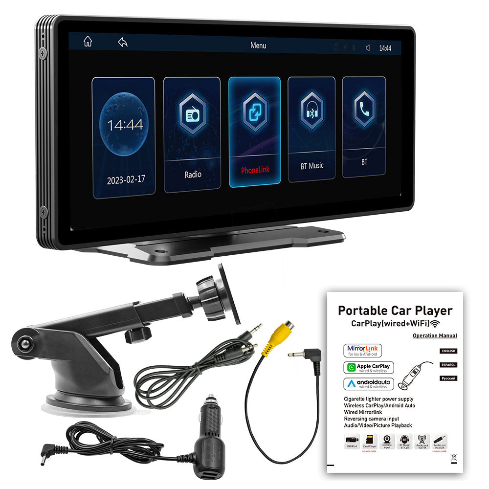 Преносим CarPlay / Android Auto дисплей No brand X5303, 10.26", За кола - 13319