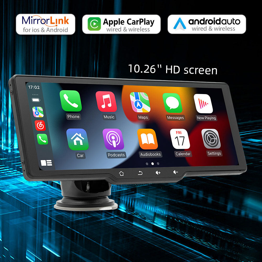 Преносим CarPlay / Android Auto дисплей No brand, X5314, 10.26", За автомобил - 13320
