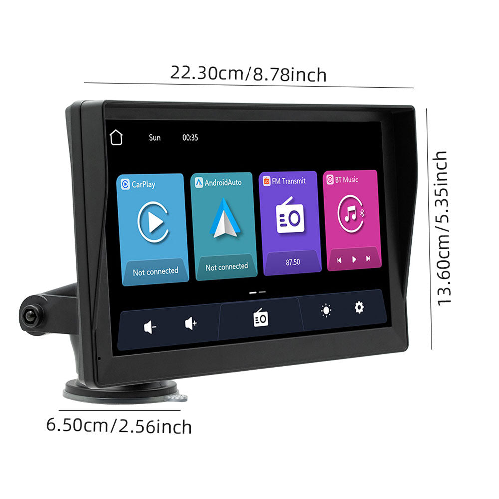 Преносим CarPlay / Android Auto дисплей No brand, X5590R, 9", За автомобил - 13321