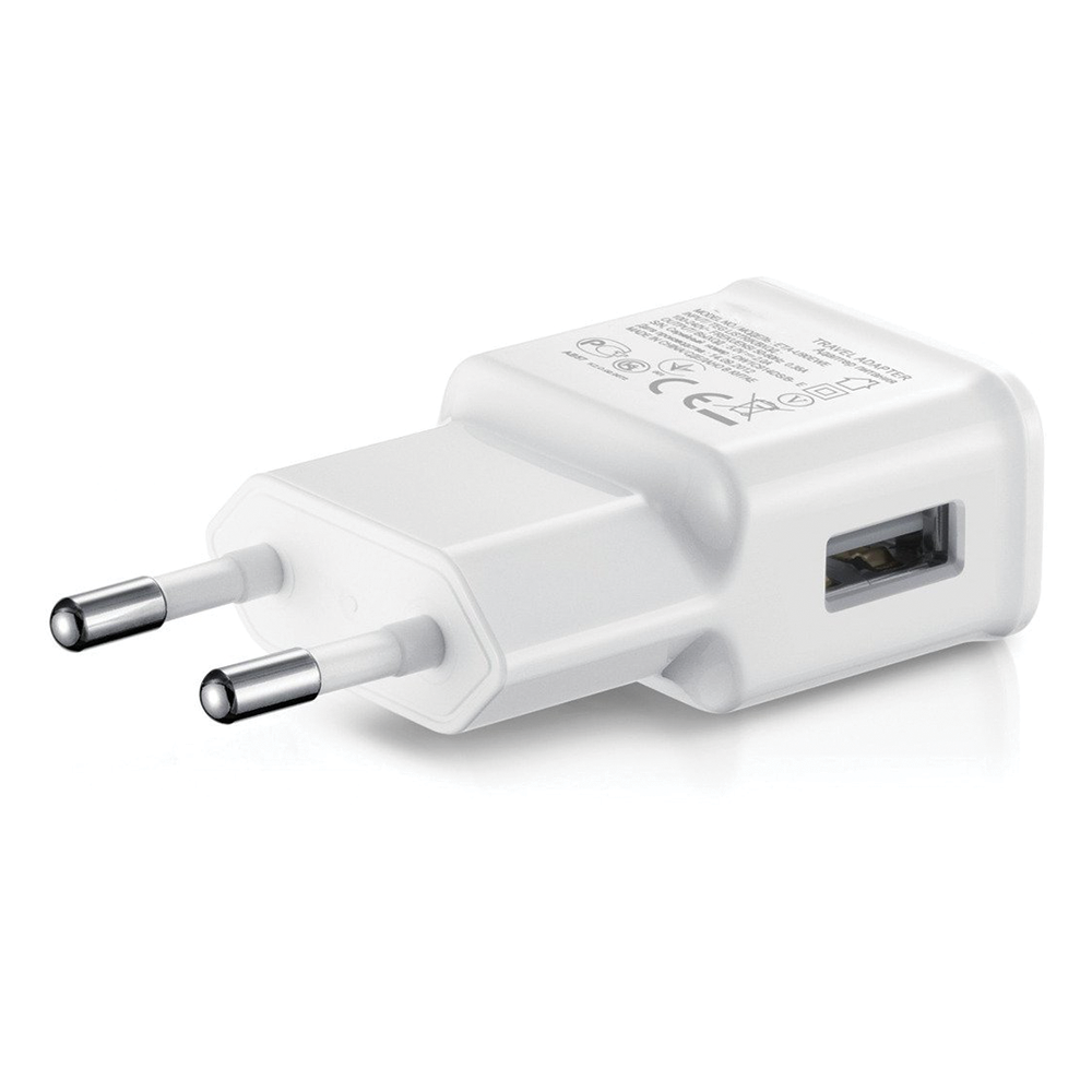Мрежово зарядно устройство, No brand, Adaptive Fast Charging, 1 x USB, Бял - 14867