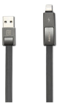 Кабел за данни 2 в 1, micro USB  Iphone Lighting, Remax Strive RC-042t, 1м, Черен - 14335