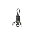 Кабел за данни iPhone Lighting, Remax Western RC-034i, Kлючодържател, естествена кожа, Черен - 14342