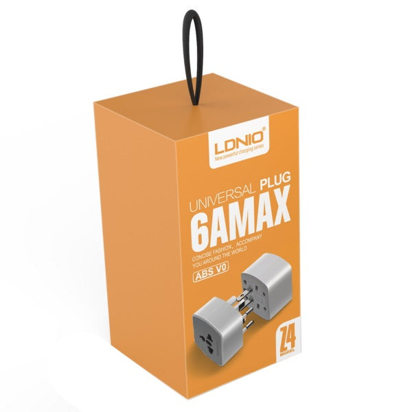 Преходник LDNIO Z4, EU/US/UK/AU към EU/US/UK/AU, 220V, Универсален, Бял - 14746