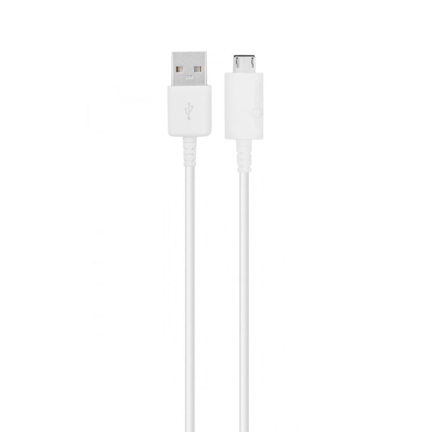 Кабел за данни, No brand, Micro USB, 1.0m, Бял - 14855