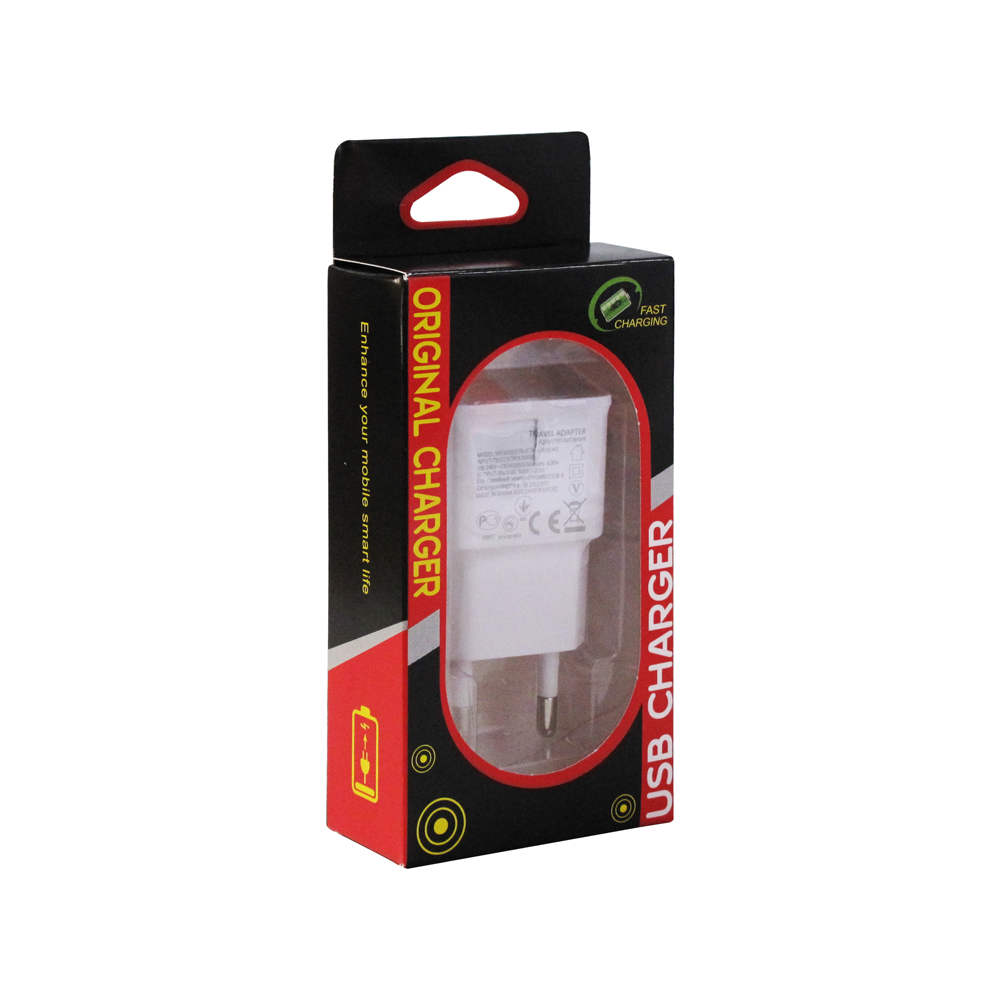 Мрежово зарядно устройство, No brand, 5V / 2A 220V, 1 x USB, Бял - 14858